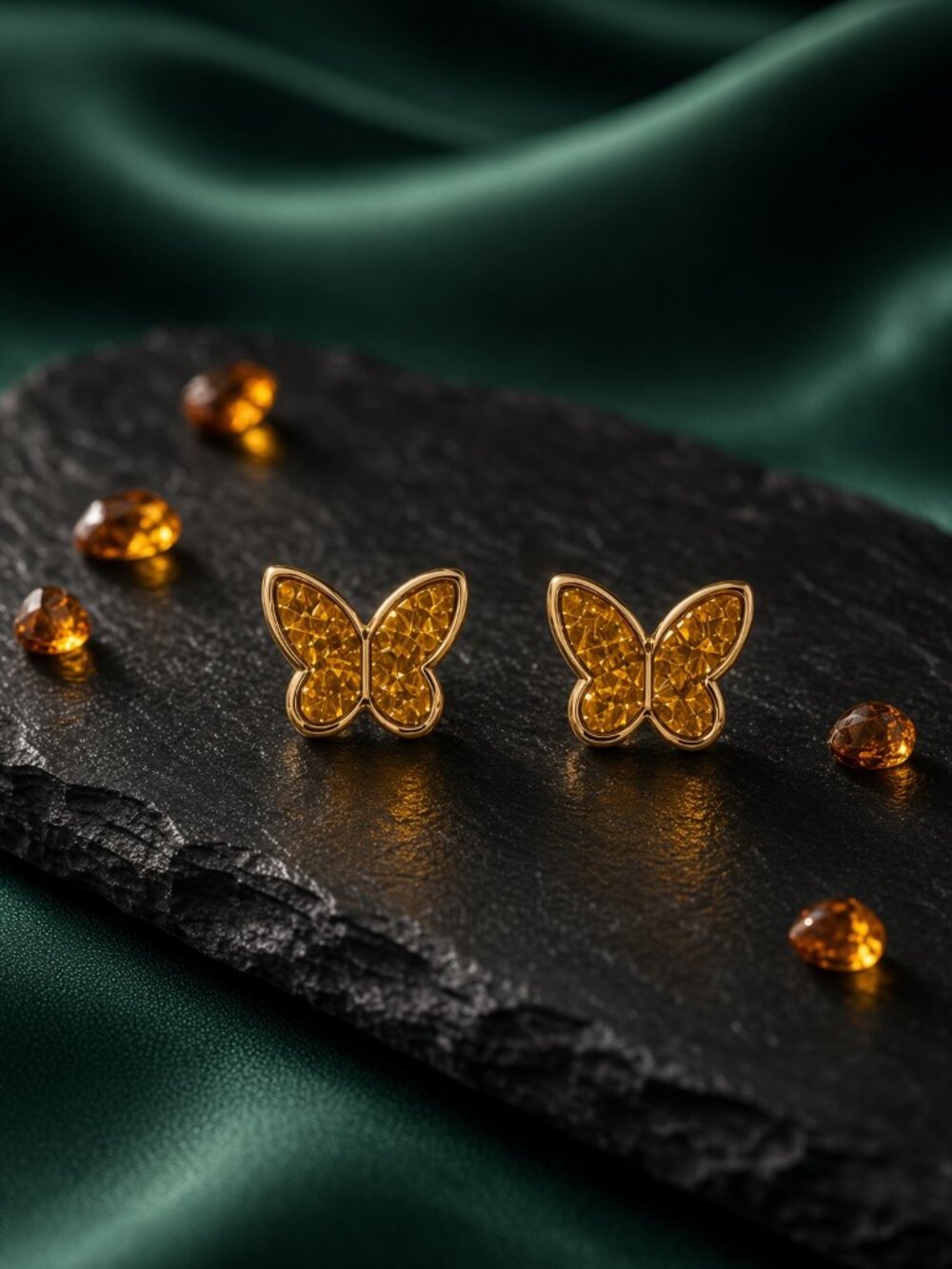 Brand New Butterfly Stud Earrings - Picture 4 of 17